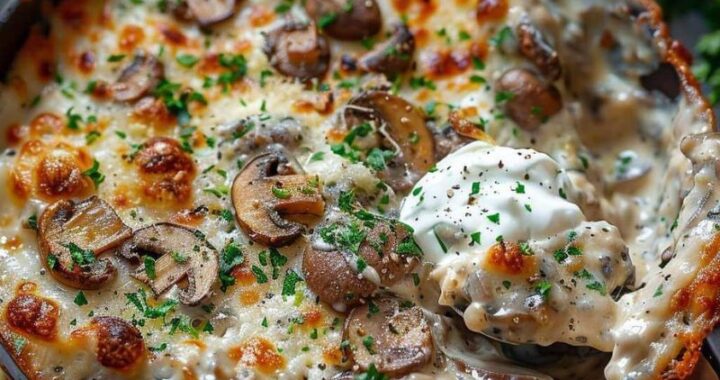Easy & Tasty Delicious Stuffed Mushroom Dip – Party Favorite! (1)