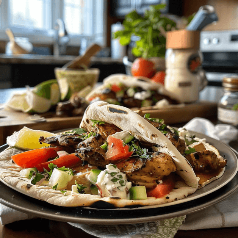 Greek Chicken Gyros