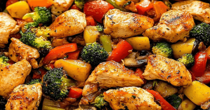 Healthy Chicken and Vegetables Skillet
