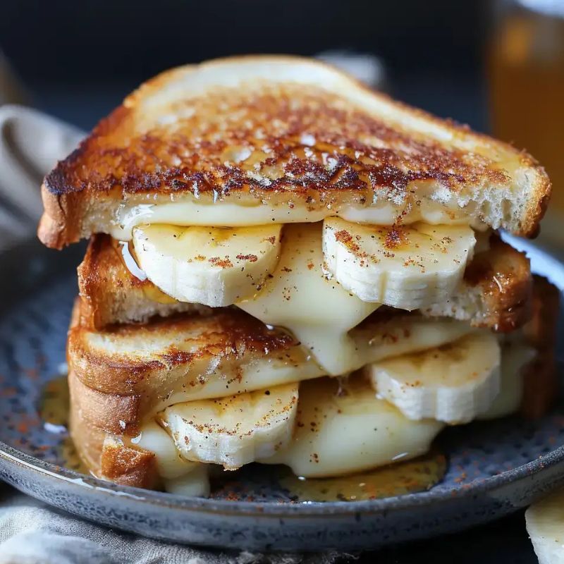 Honey Banana Grilled Cheese Sandwich – The Perfect Sweet & Savory Treat (1)