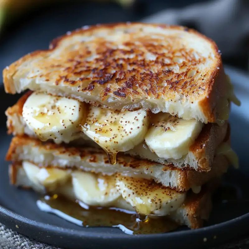 Honey Banana Grilled Cheese Sandwich – The Perfect Sweet & Savory Treat (2)