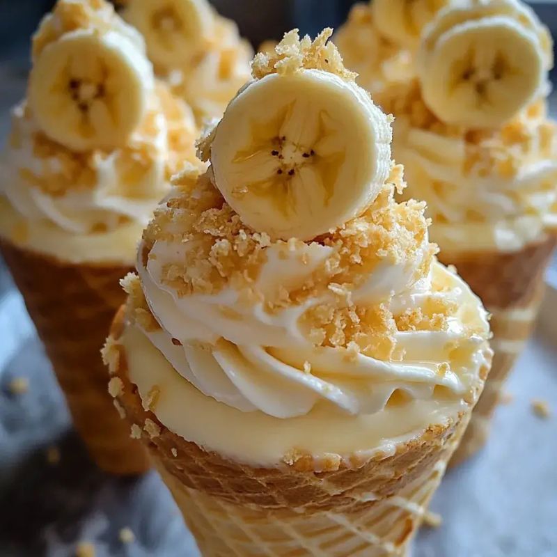 _How to Make Banana Pudding Cheesecake Cones – Easy & Delicious! (2)