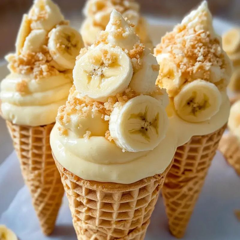 _How to Make Banana Pudding Cheesecake Cones – Easy & Delicious!