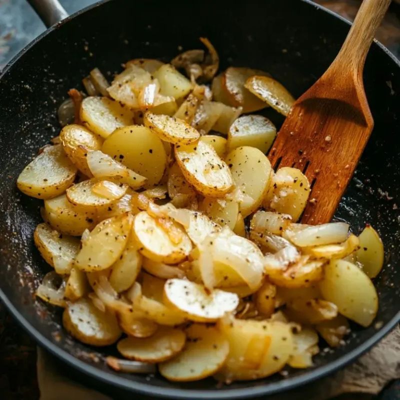 How to Make Crispy Fried Potatoes and Onions – Easy & Delicious Recipe (2)