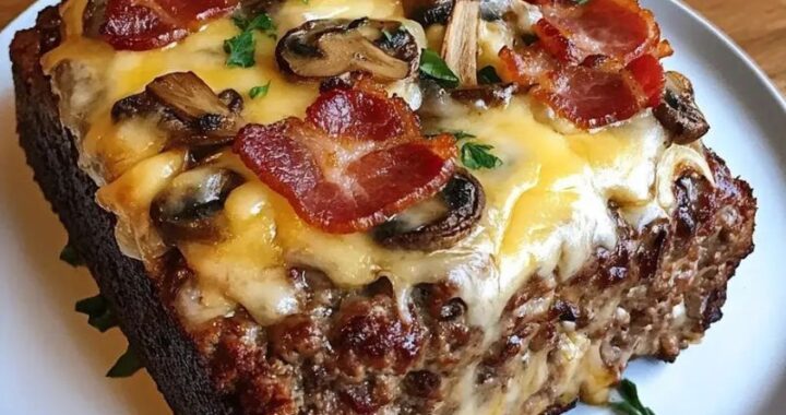 How to Make the Best Mushroom Swiss Cheese Meatloaf at Home (2)