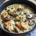 One-Pan Chicken with Garlic Mushroom Sauce – Quick & Delicious (2)