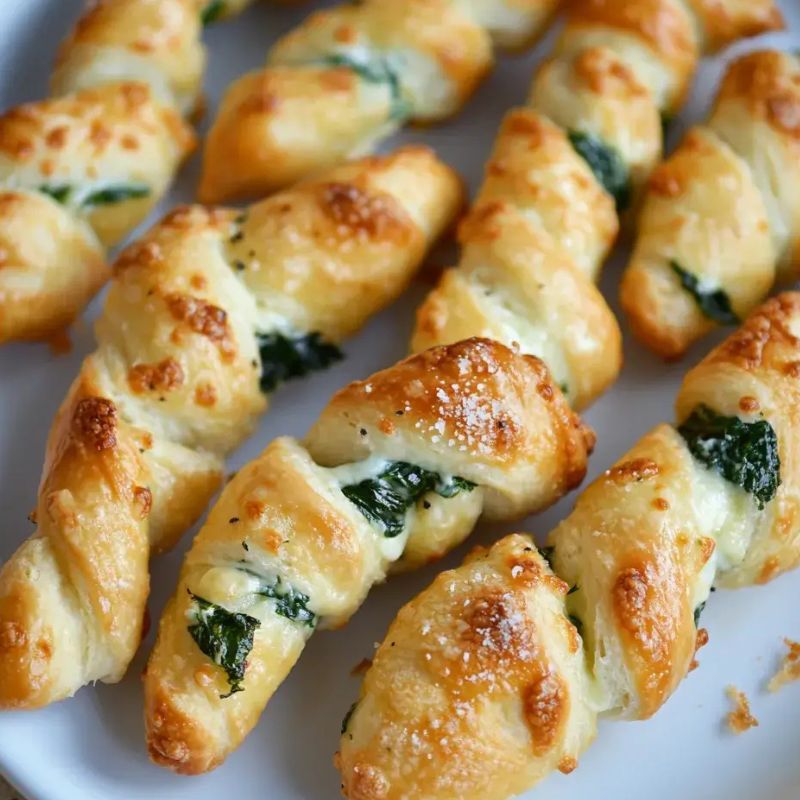 Parmesan and Spinach Cheese Twists – The Perfect Savory Snack! (2)