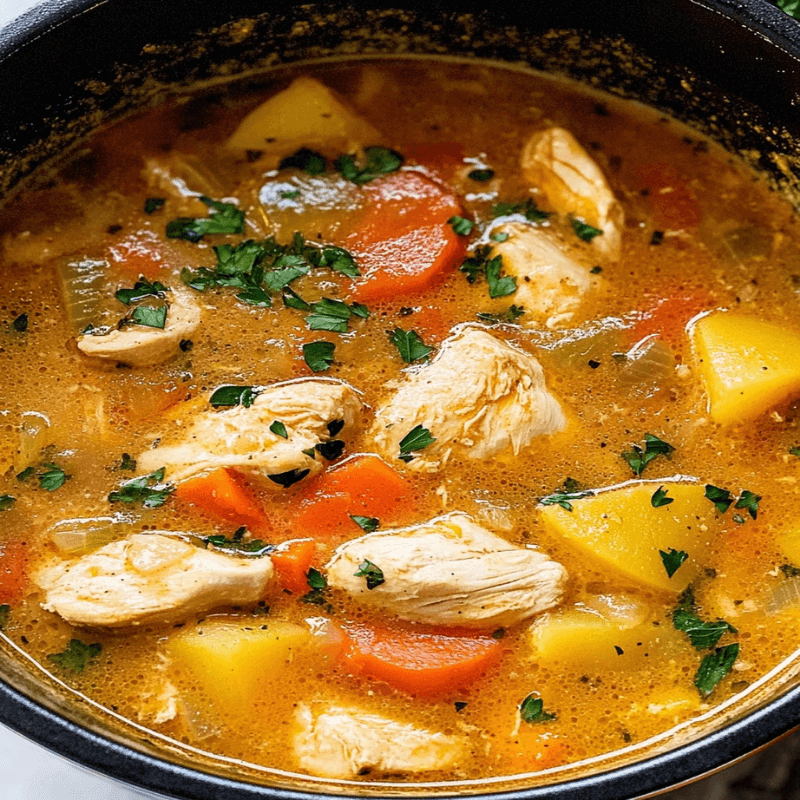 Pot chicken stew