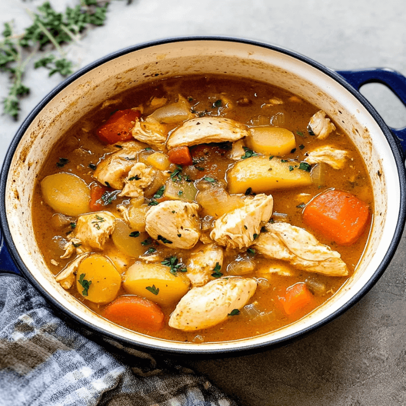 Pot chicken stew