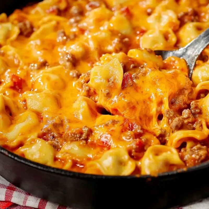Quick & Easy Cheeseburger Tortellini – A Family Favorite!