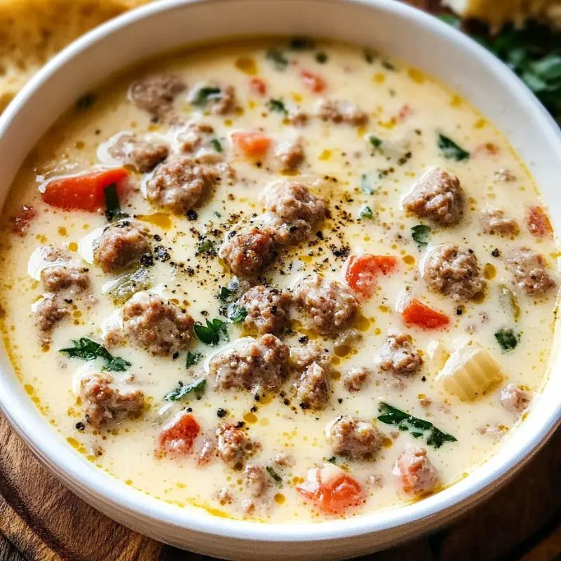 Rich & Creamy Parmesan Italian Sausage Soup – Perfect for Fall! (1)