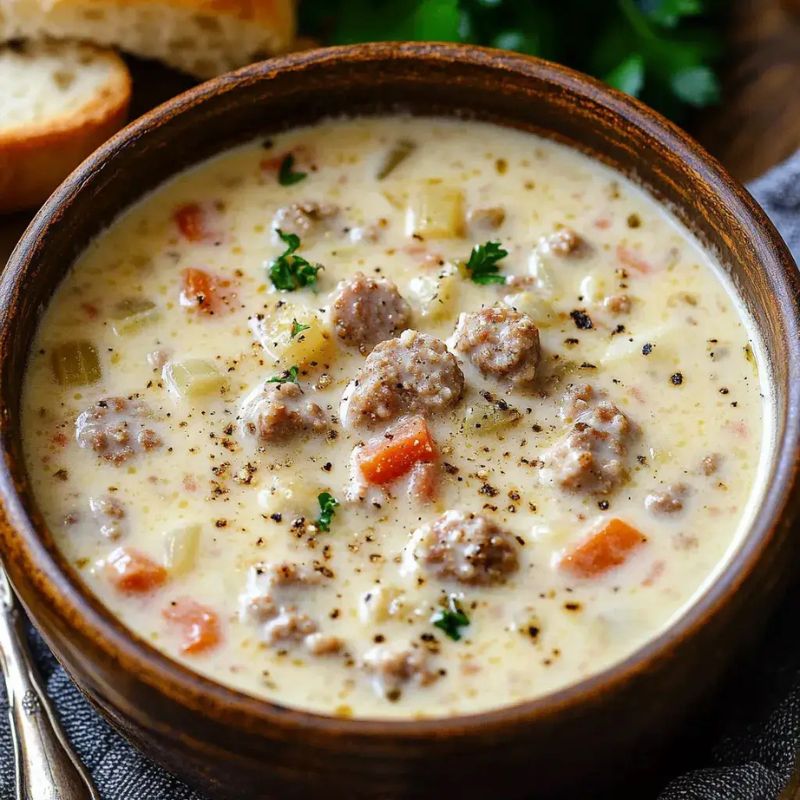 Rich & Creamy Parmesan Italian Sausage Soup – Perfect for Fall! (3)