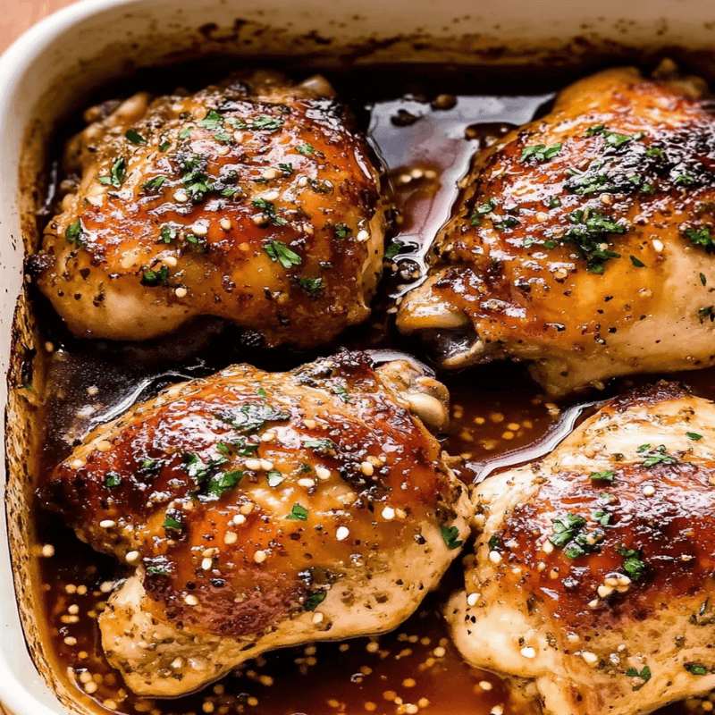Baked Honey Garlic Chicken 