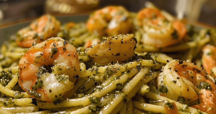 Shrimp Pesto Pasta