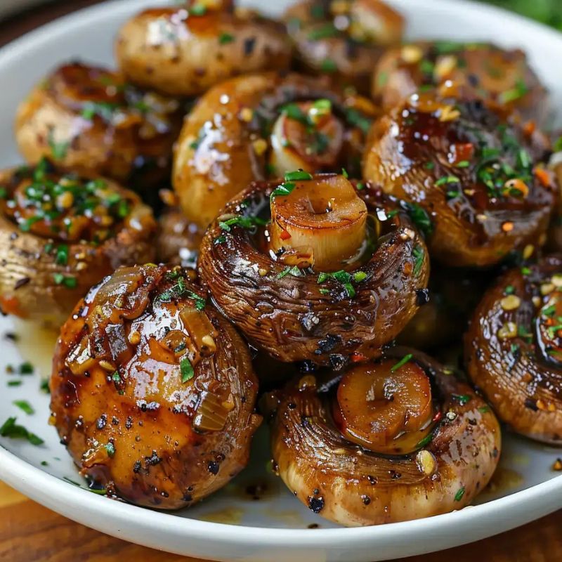 Steakhouse Garlic Butter Mushrooms – The Perfect Side Dish for Any Steak! (1)