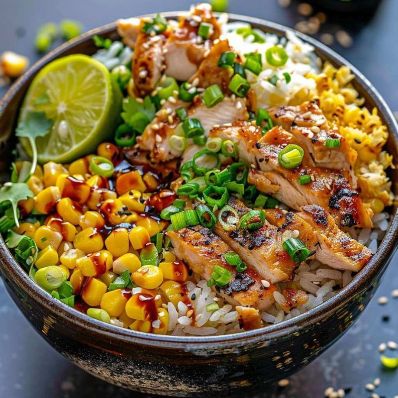 Street Corn Chicken Rice Bowl Recipe – Quick & Delicious Dinner Idea (2)