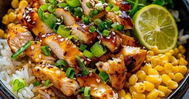 Street Corn Chicken Rice Bowl Recipe – Quick & Delicious Dinner Idea (3)