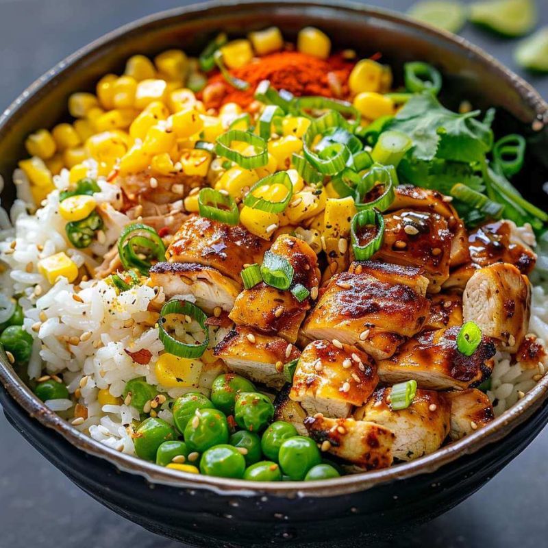 Street Corn Chicken Rice Bowl Recipe – Quick & Delicious Dinner Idea