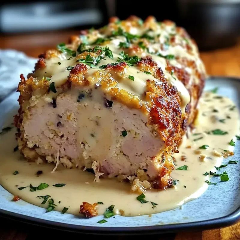 The Best Chicken Cordon Bleu Meatloaf Recipe You’ll Ever Try! (2)