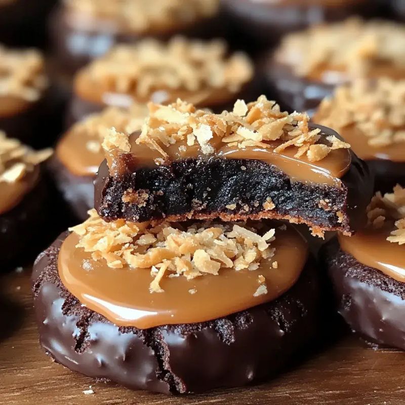 The Best Homemade Samoas Cookies Recipe – Crispy, Chewy & Chocolatey! (2)