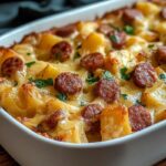 The Best Kielbasa Sausage Cheesy Potato Casserole Recipe Ever! (3)