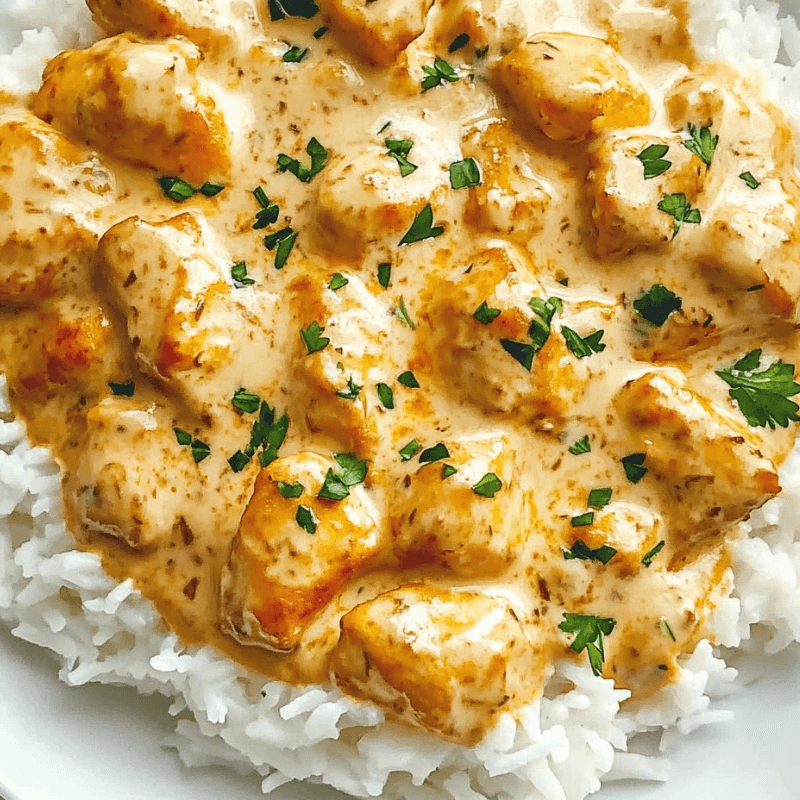 smothered chicken and rice