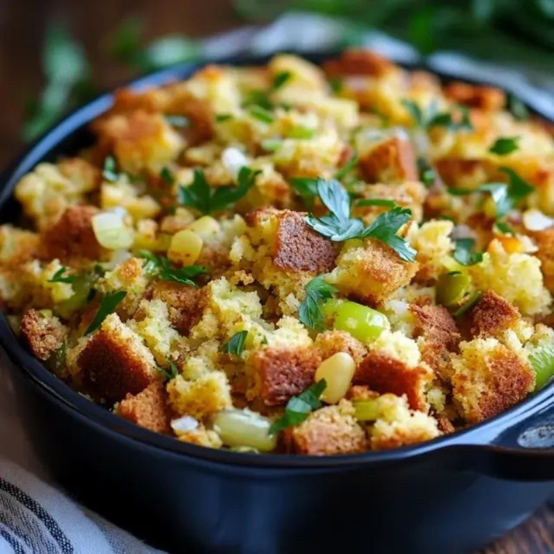 _Best Ever Thanksgiving Cornbread Dressing with Sage and Sausage