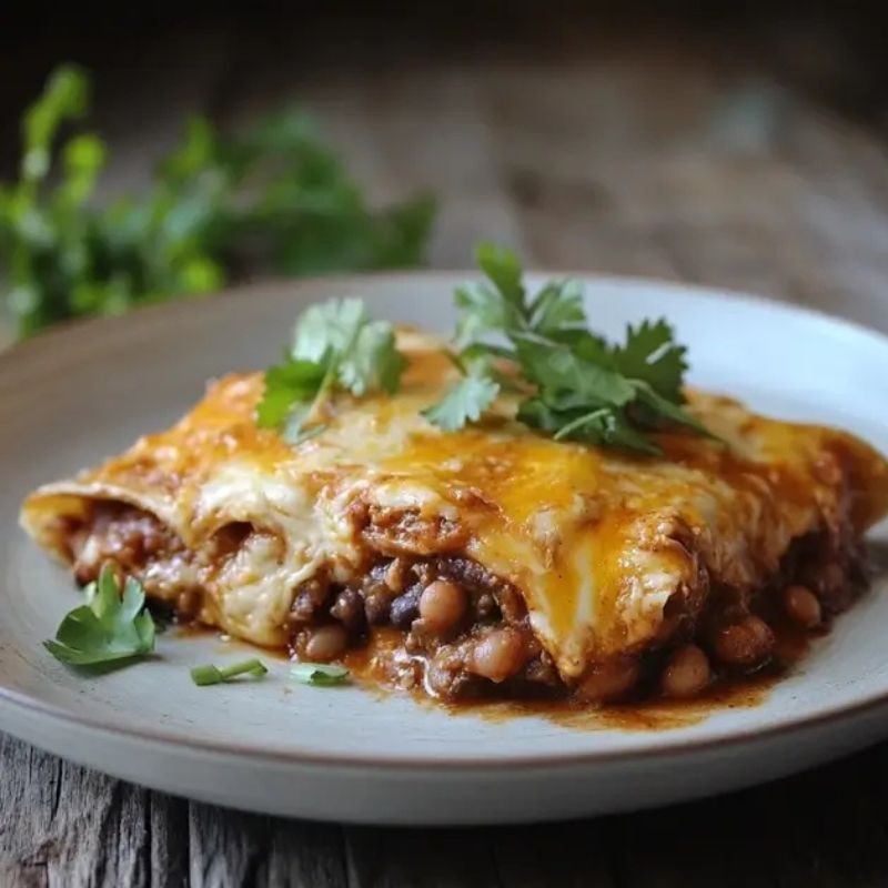 Best Homemade Beef and Bean Enchiladas Recipe