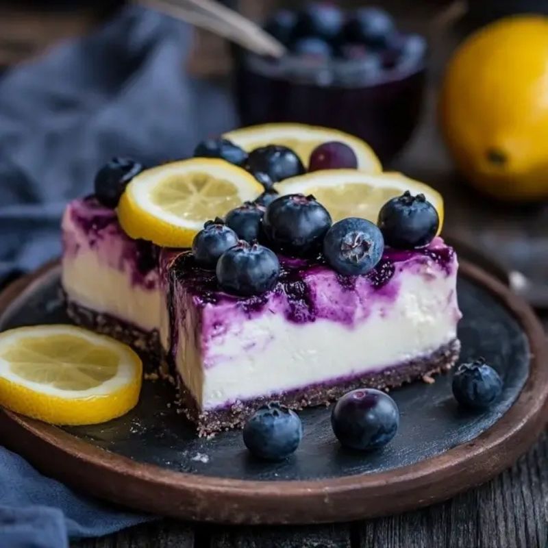 Blueberry Lemon Cheesecake – Easy, Refreshing, and Full of Flavor (2)