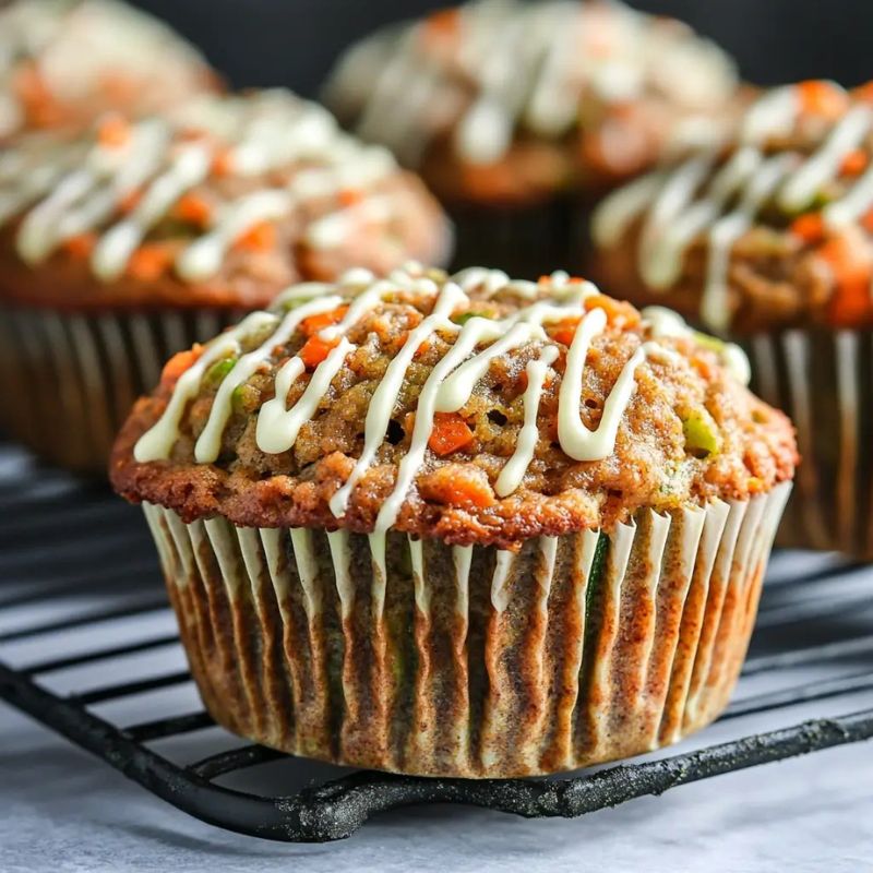 Carrot Zucchini Muffins – Moist, Healthy, and Easy to Bake (1)