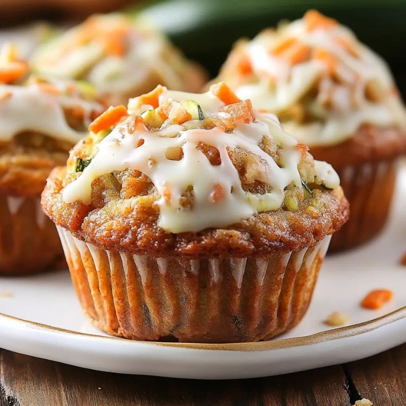 Carrot Zucchini Muffins – Moist, Healthy, and Easy to Bake