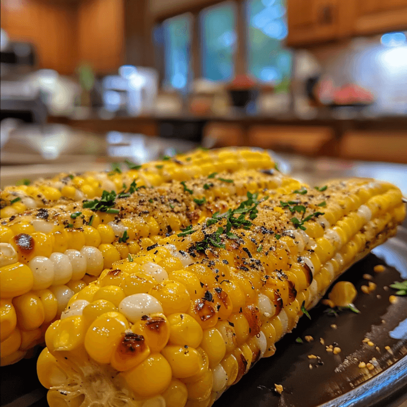 Cheesy Garlic Butter Corn on the Cob