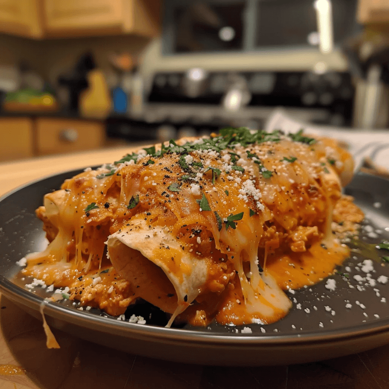 Chicken Enchilada Roll Ups