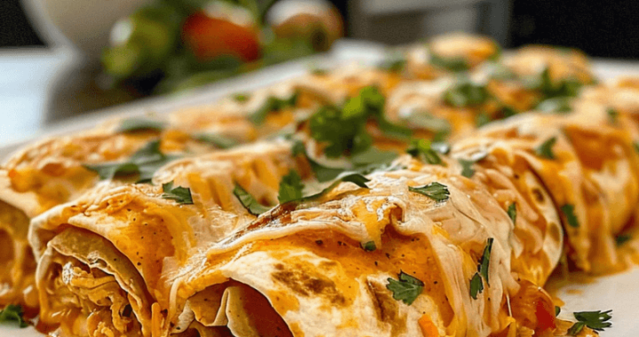 Chicken Enchilada Roll Ups