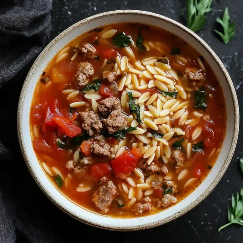 Delicious Flavorful Sausage Tomato Soup – Ready in 30 Minutes (1)