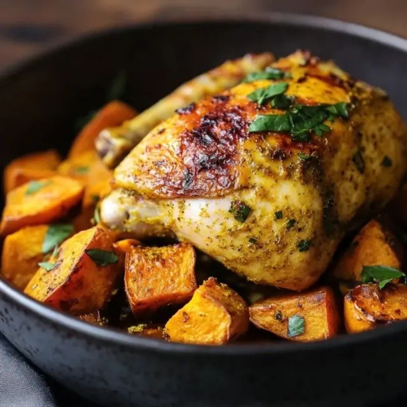 Delicious Turmeric Roasted Chicken Dinner – Full of Flavor and Color (1)