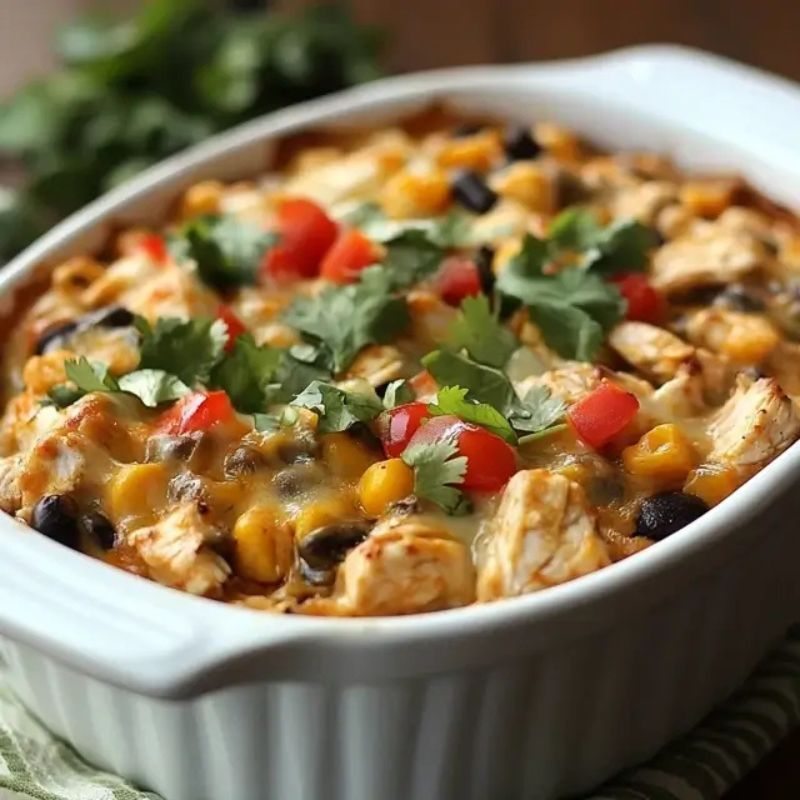 Easy Southwestern Chicken Casserole Recipe for Busy Weeknights