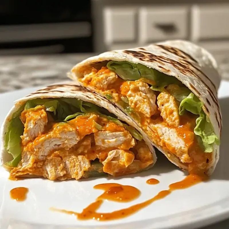 Easy Spicy Buffalo Chicken Wrap Recipe for Quick Weeknight Dinners (1)