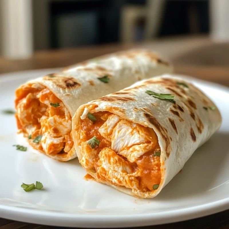 Easy Spicy Buffalo Chicken Wrap Recipe for Quick Weeknight Dinners (4)