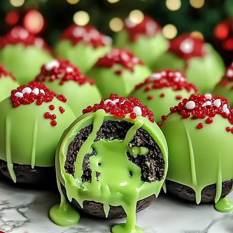 Festive Grinch Oreo Balls Recipe – A Fun & Easy Holiday Treat! (2)