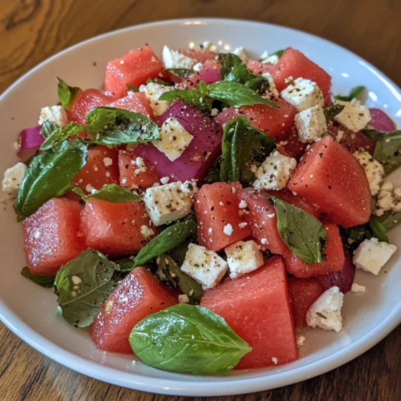 Fresh and Healthy Watermelon Feta Salad You’ll Crave All Summer (1)