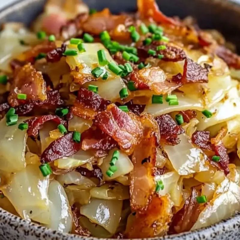 Fried Cabbage with Bacon and Onion Recipe – Quick & Flavorful