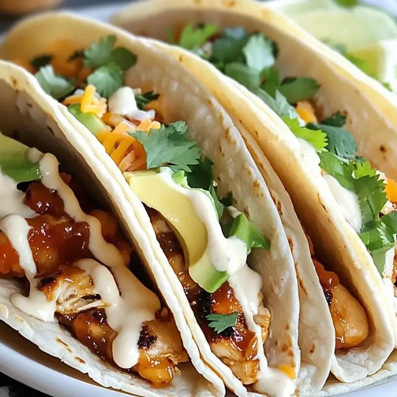 _Honey BBQ Chicken Tacos Recipe – Sweet, Smoky, and Easy to Make!