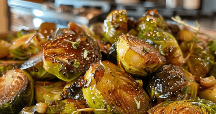 Honey Balsamic Brussels Sprouts