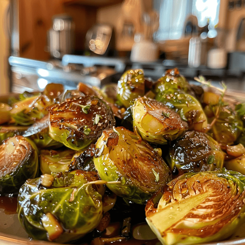 Honey Balsamic Brussels Sprouts