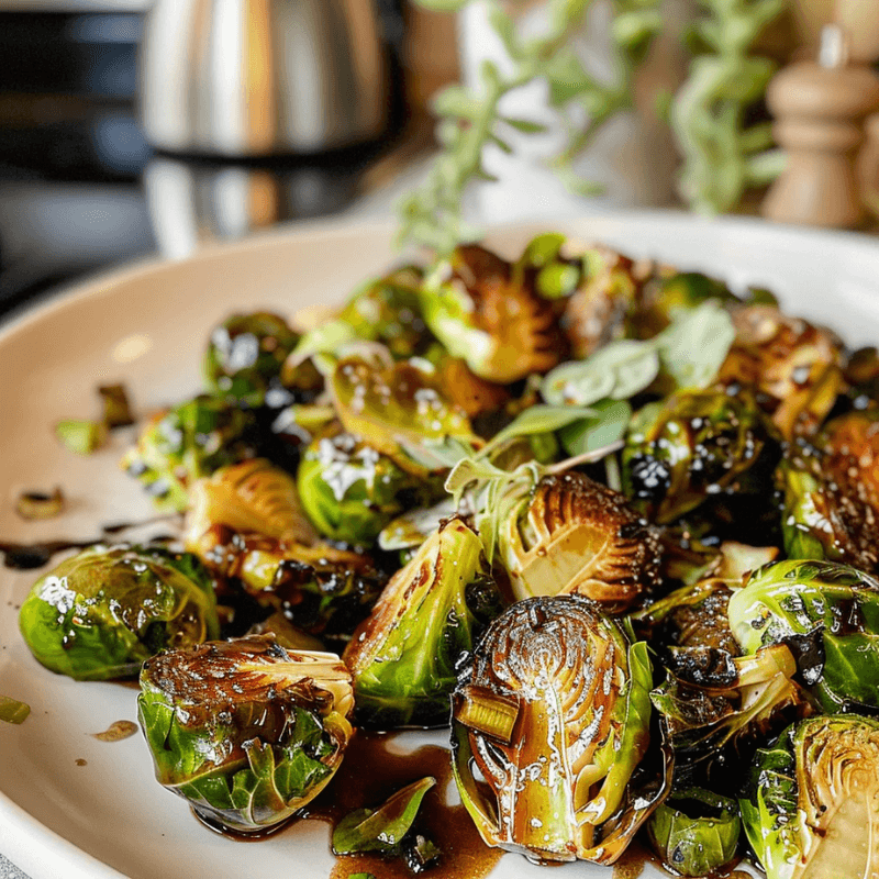 Honey Balsamic Brussels Sprouts