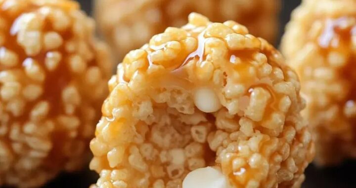 Irresistible Caramel Marshmallow Rice Krispie Balls – Sweet & Crunchy! (3)