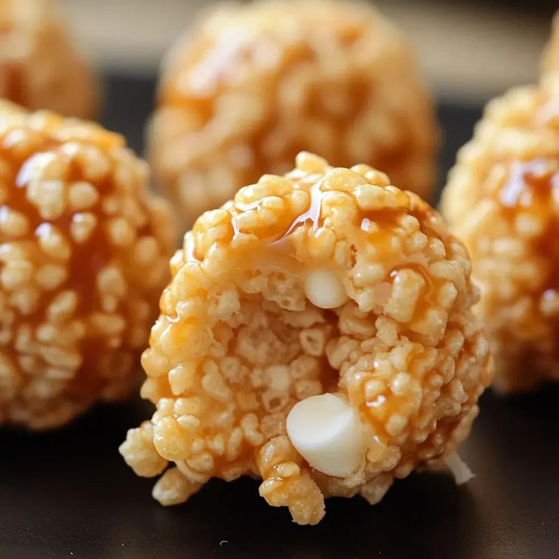 Irresistible Caramel Marshmallow Rice Krispie Balls – Sweet & Crunchy! (3)