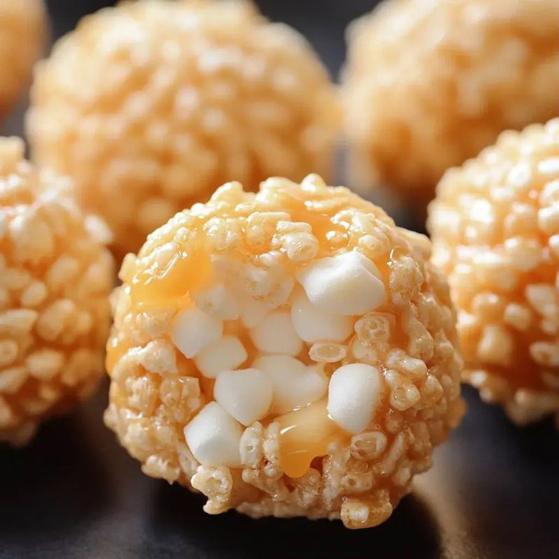 Irresistible Caramel Marshmallow Rice Krispie Balls – Sweet & Crunchy!