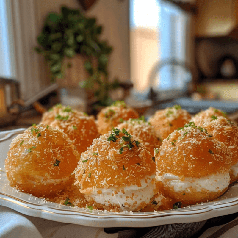 Impress your guests with mini kunafa cream puffs at dessert.
